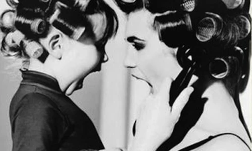 Mother daughter retro