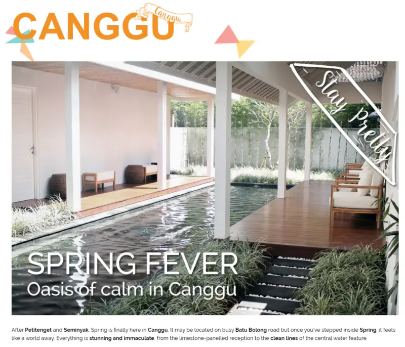 Bali chronicles canggu